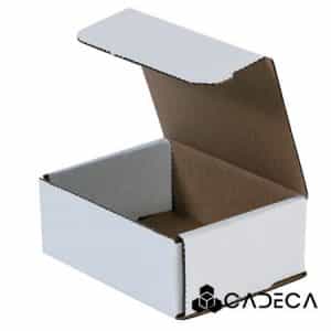 4 x 3 x 1 sobres de cartón corrugado blanco 50 / paquete