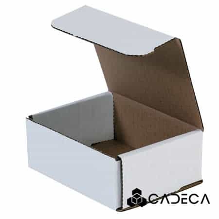 4 x 3 x 2 sobres de cartón corrugado blanco 50 / paquete