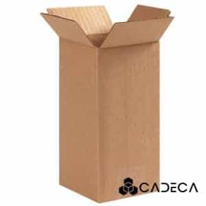 4 x 4 x 8 cajas de cartón ondulado 25 / paquete