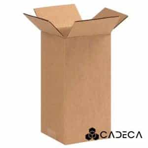 4 x 4 x 9 cajas de cartón ondulado 25 / paquete