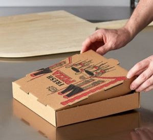 Caja de Carton corrugado para Pizza de 10 x 10